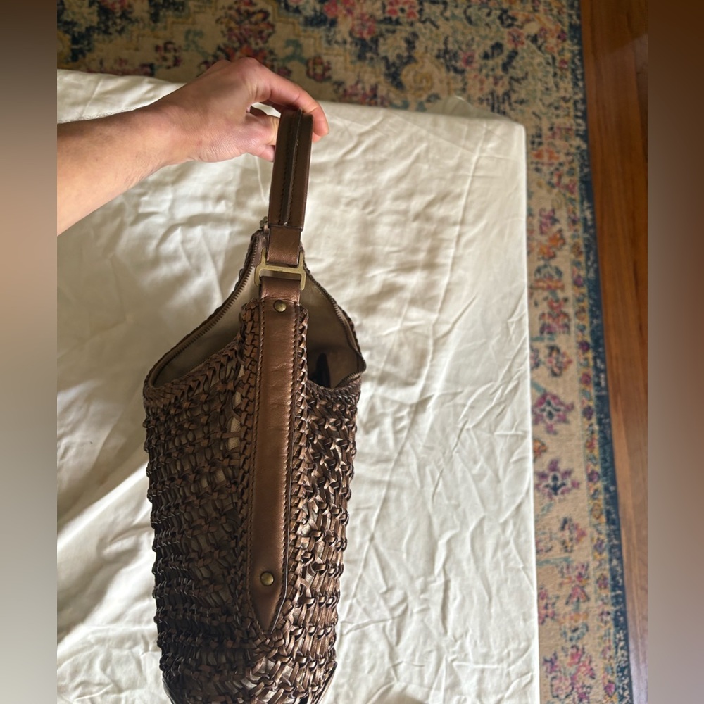 Cole Haan Sierra Open Weave Leather Purse - Picture 8 of 13